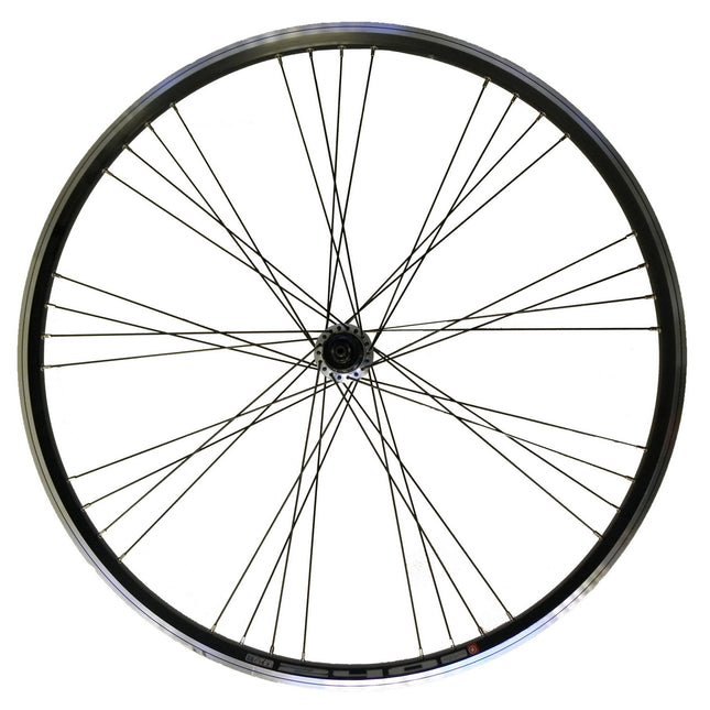 Velox achterwiel 28" cass Shim 9/10v M240 9x4 RVS spaak zw