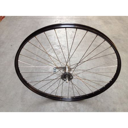Rear wheel 28-15/8-13/8 622 RN FF Shim. Aluminum rim black