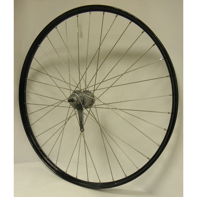Achterwiel 28-15/8-13/8 Nexus 3V RN RVS spk zwart velg