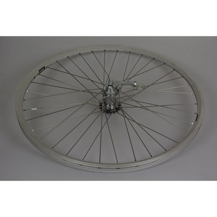 Rear wheel 28 19-622 ZAC 2000 silver 36 spoke stainless steel brake hub