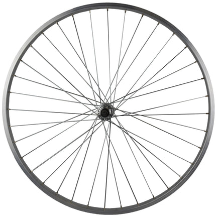 Roland voorwiel P24 28" 36g vaste as alu zilver