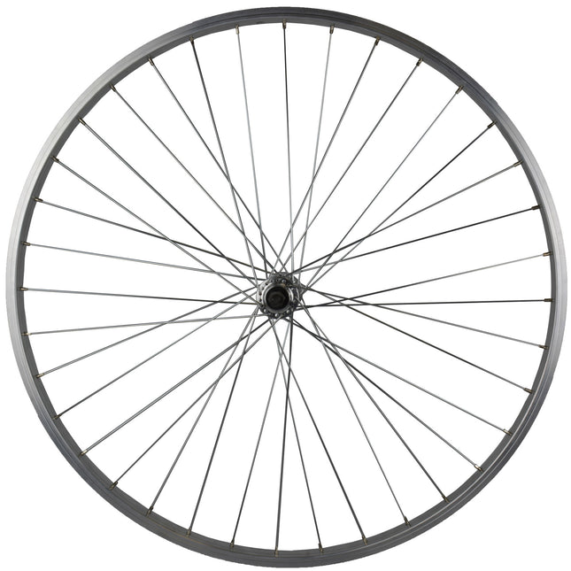 Roland voorwiel P24 28" 36g vaste as alu zilver