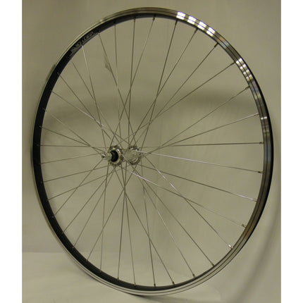 Voorwiel 28-15/8-13/8 622 alu velg vaste as Paralex zw