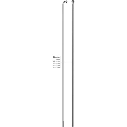 Sapim spaak 13-190 zonder nippel zink Solex (500st)