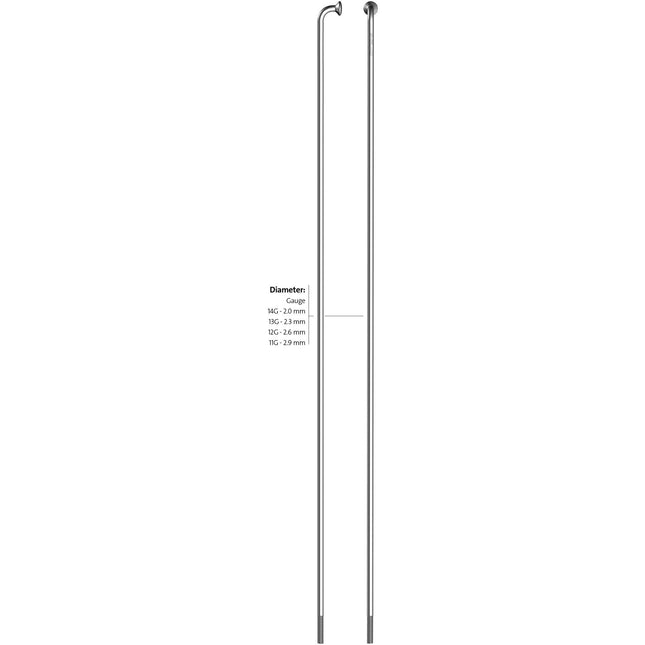 Sapim spaak 13-190 zonder nippel zink Solex (500st)