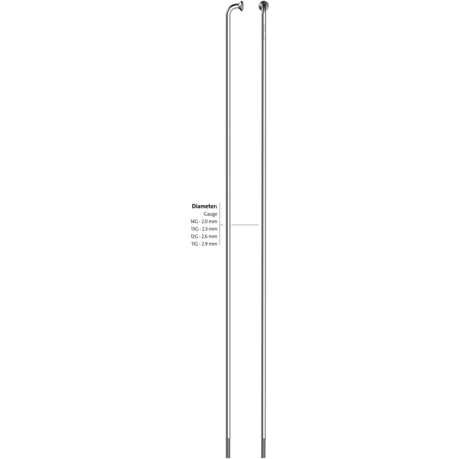 Sapim spaak 13-236 zonder nippel zink Solex (500st)