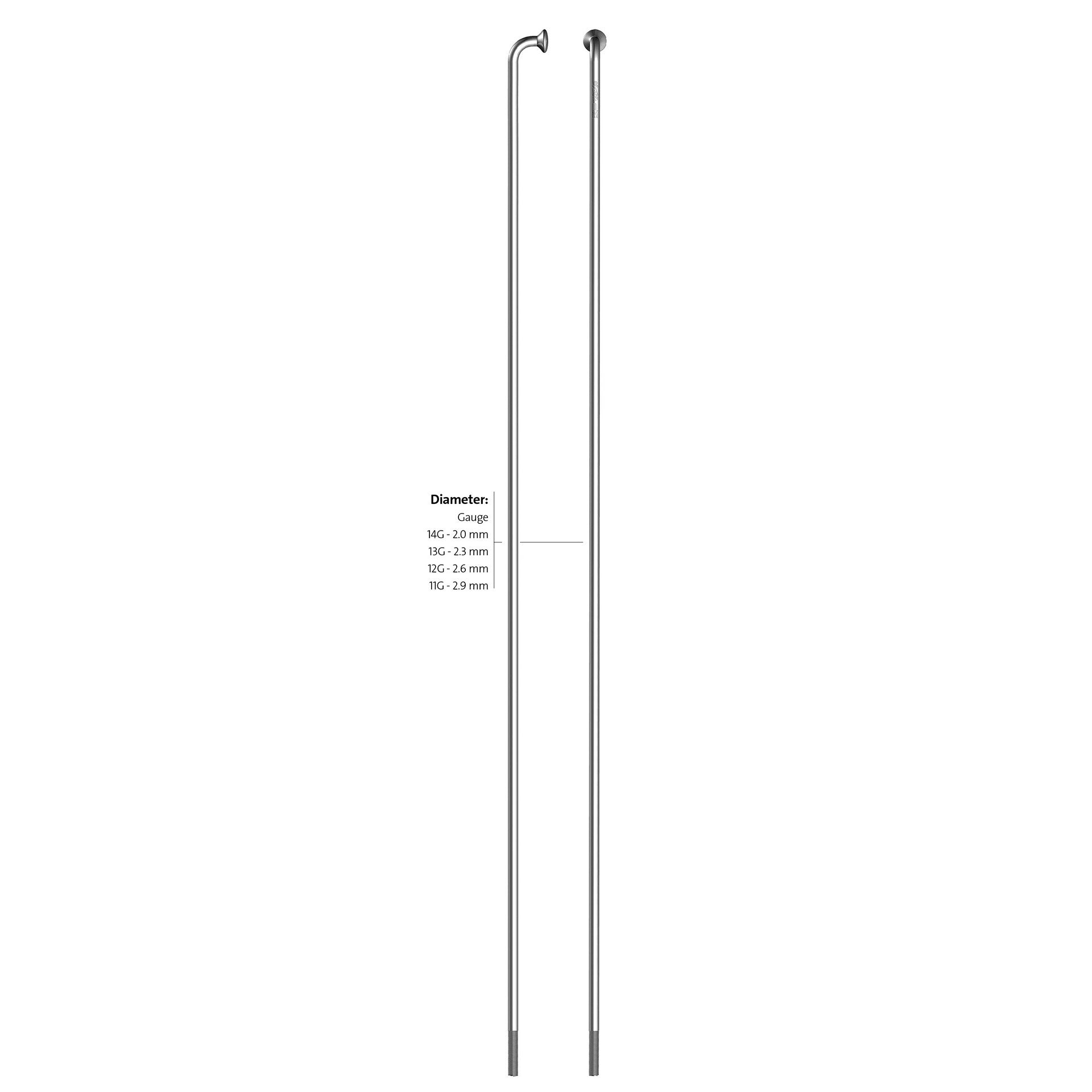 Sapim spaak 13-290 zonder nippel zink (500st)