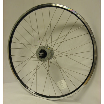 Front wheel 26-1.75 559 ZAC19 black hub dynamometer Roller brake sp.14 stainless steel