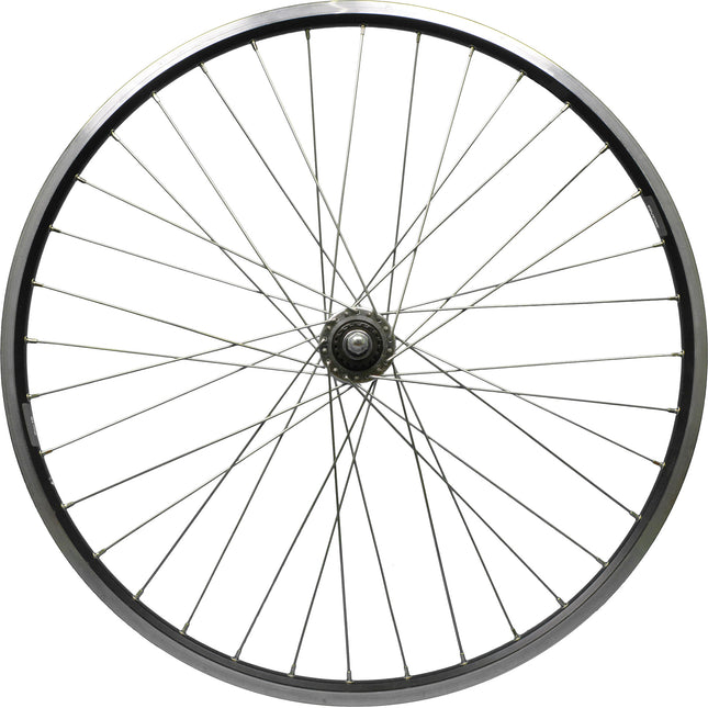 Voorwiel 26 19-559 ZAC19 zw Rollerbr. aansluit spaak14 RVS