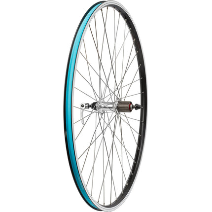 Brass bearing rear wheel 28" 8/9V QR Trekking black