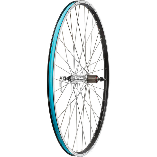 Messingschlager achterwiel 28" 8/9V QR Trekking zwart
