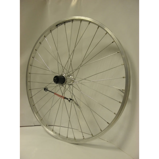 Achterwiel 26-1.75 559 8V cass uitval alu velg Paralex zilver
