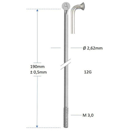 Alpina Rayon Zinc 12-302 sans écrou argent (144 pièces)