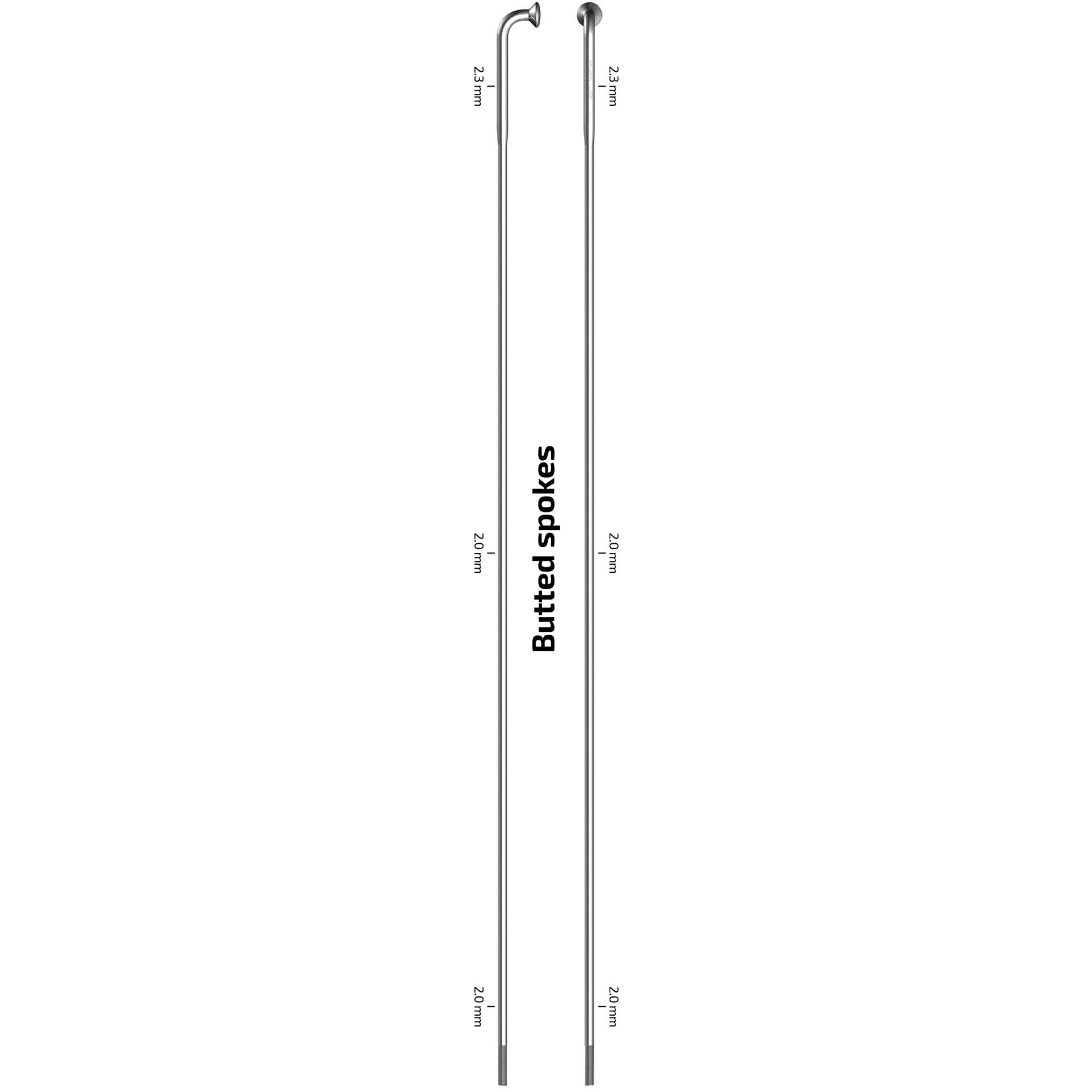 Sapim Spaak 13-310 E-Strong zonder nippel zwart (1000st)