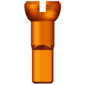 Mamelon de rayon Sapim 14 Polyax 14mm aluminium orange (100 pièces)