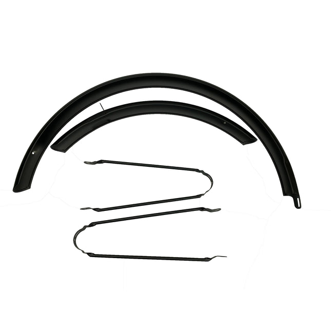 BFN spatbordset 26" Load mat zwart incl. stangen