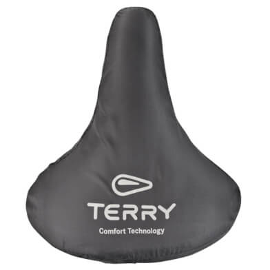 Terry rain cover saddle/saddle cloth L black