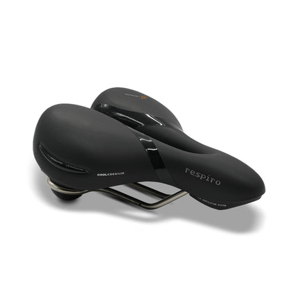 Selle Royal saddle Respiro Relaxed Stracciatella black