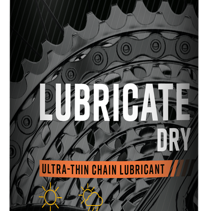 Bike7 Lubricate Dry kettingolie, 500 ml spuitfles