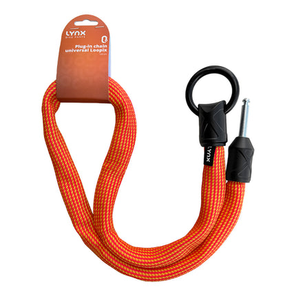 Lynx Loopix oranje insteekketting 120 cm