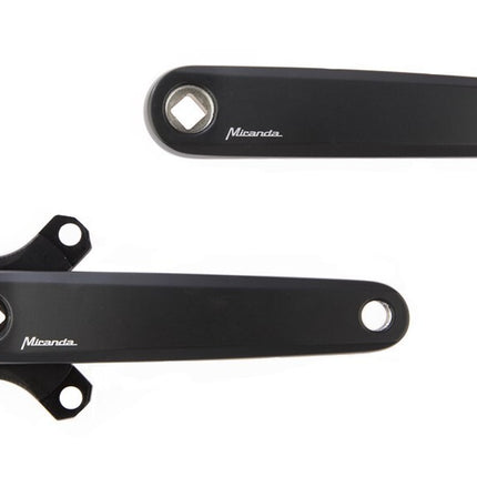 Crankstel Miranda Delta BCD 104 Gates - 170 mm crankarm - mat zwart