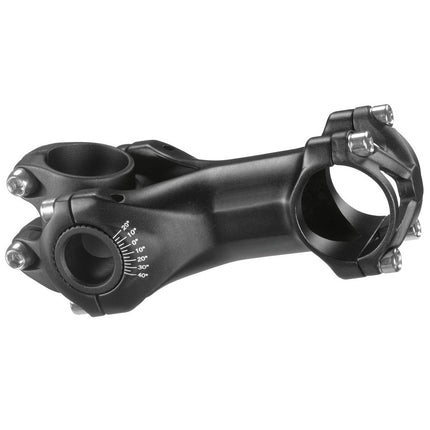 Verstelbare Ahead stuurpen Ergotec Swell-R Eco 1 1/8" / 31,8 mm - mat zwart - 80 mm stuurpenlengte