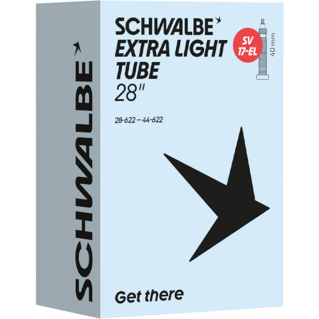 Schwalbe SV17-EL Extra Light binnenband 28 inch 40 mm - verpakking