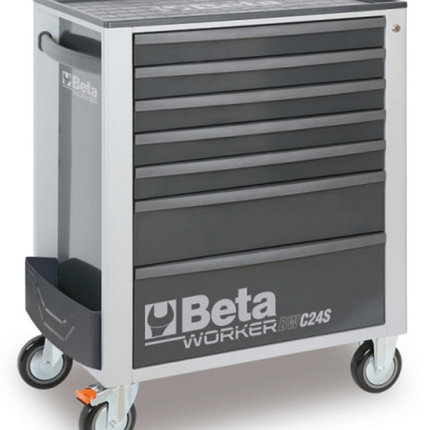 Beta Tools C24S gereedschapswagen grijs met 240-delig assortiment