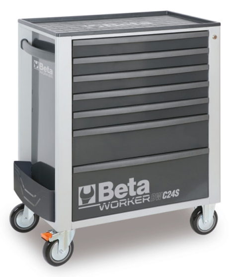 Beta Tools C24S gereedschapswagen grijs met 240-delig assortiment