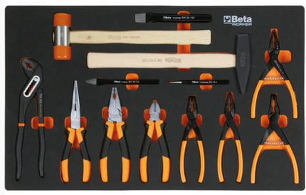 Beta Tools 240-delig gereedschapsassortiment - tangen en hamers