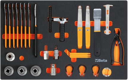Beta Tools M400 fietsreparatieset 29-delig in foam inlay
