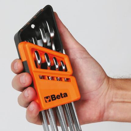 Beta Tools 142/SC8 ratelringsteeksleutelset 8-delig - detail houder