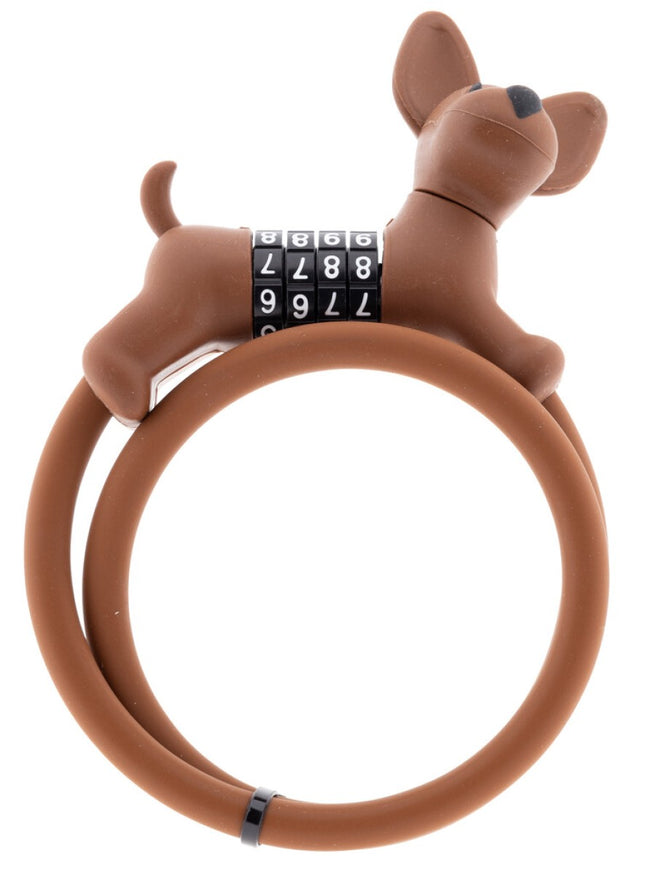 PexKids Flappie bruin cijferslot met viercijferige sluiting