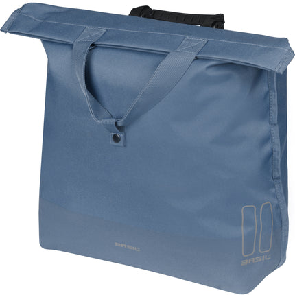 Basil Mara Evo fietsshopper indigo blue, schuin vooraanzicht