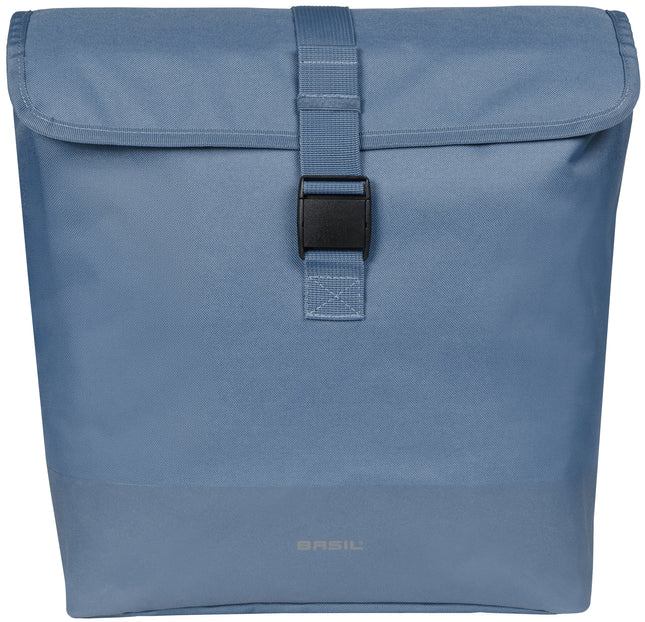 Basil Mara Evo enkele fietstas indigo blue, vooraanzicht