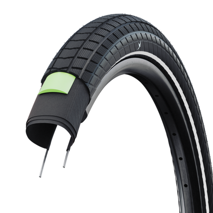 Schwalbe Super Moto-X met doorsnede van de G-Guard beschermlaag