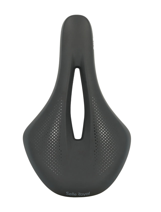Selle Royal SRX Open Wide fietszadel zwart, bovenaanzicht