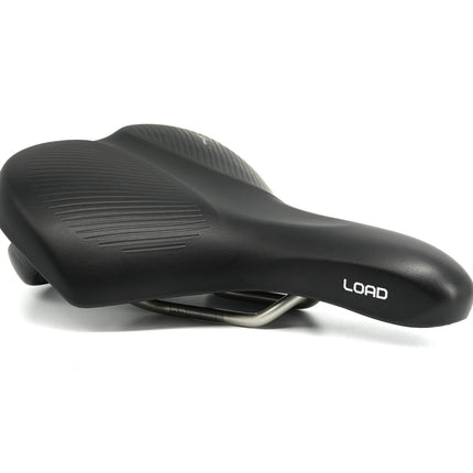 Selle Royal Load Moderate fietszadel zwart met handgreep, zijaanzicht