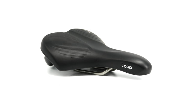 Selle Royal Load Moderate fietszadel zwart met handgreep, zijaanzicht