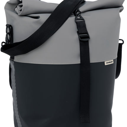 Fietsshopper New Looxs Nyborg 17 liter 30 x 17 x 37 cm - Grijs/zwart