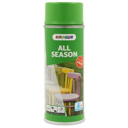 Dupli-Color All Season spuitlak RAL 6018 geelgroen glans 400 ml