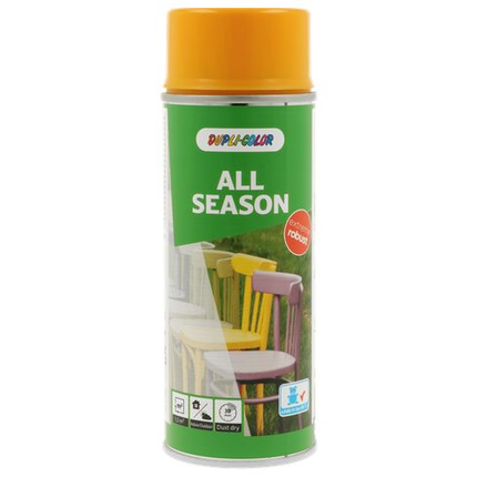 Dupli-Color All Season spuitlak RAL 1007 narcisgeel glans 400 ml
