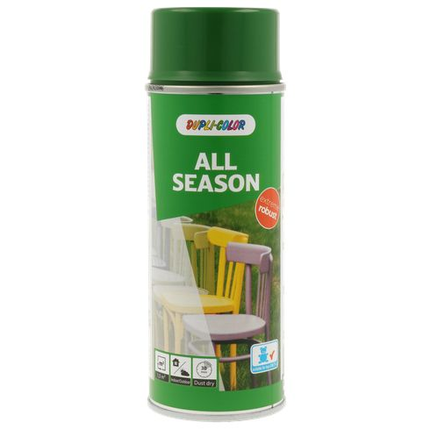Dupli-Color All Season spuitlak RAL 6002 loofgroen glans 400 ml