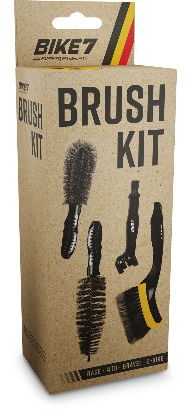 Bike7 Brush Kit vierdelige borstelset voor fietsreiniging