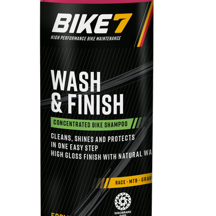Bike7 Wash & Finish geconcentreerde fietsshampoo 500 ml
