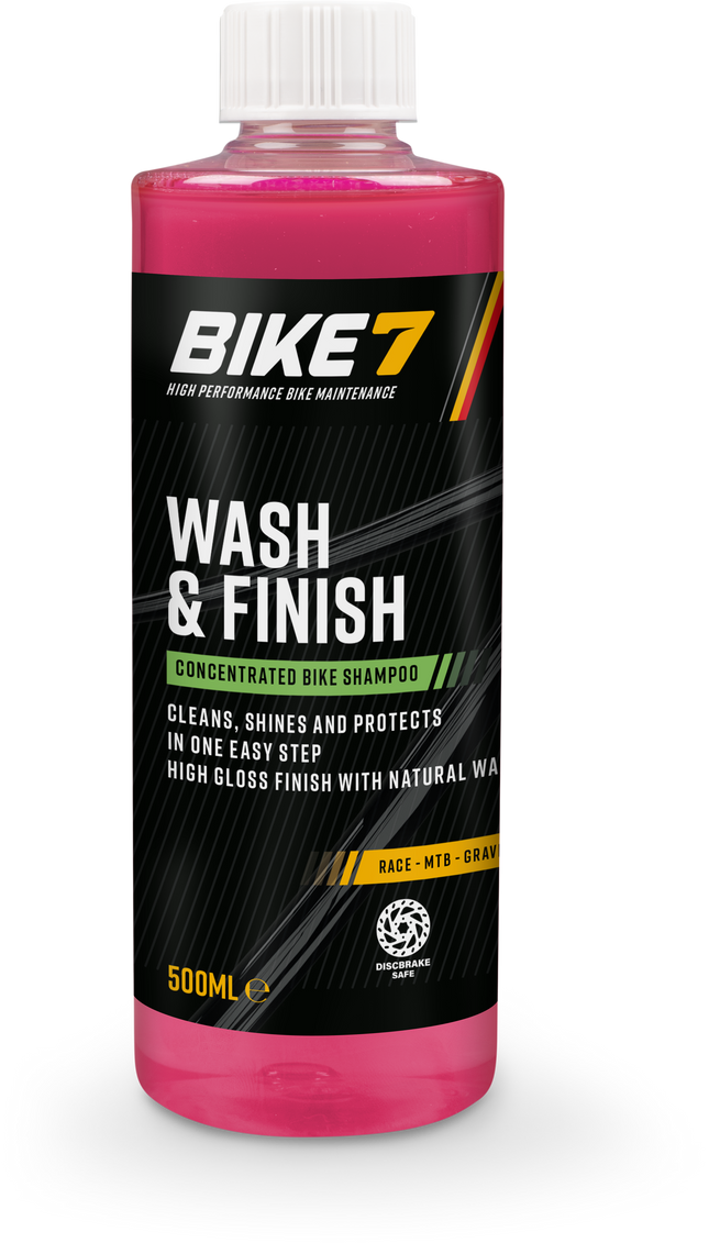 Bike7 Wash & Finish geconcentreerde fietsshampoo 500 ml