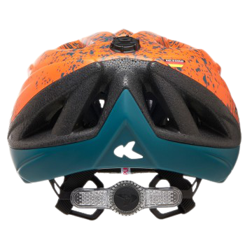 KED Street Jr. Pro jeugdhelm M arcadia green/orange mat, achteraanzicht