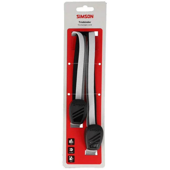 Simson Triobinder 60 cm zwart/wit/grijs - verpakking