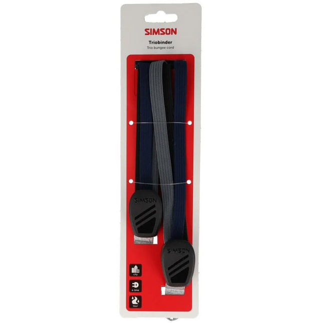 Simson Triobinder 60 cm zwart/blauw/antraciet - verpakking