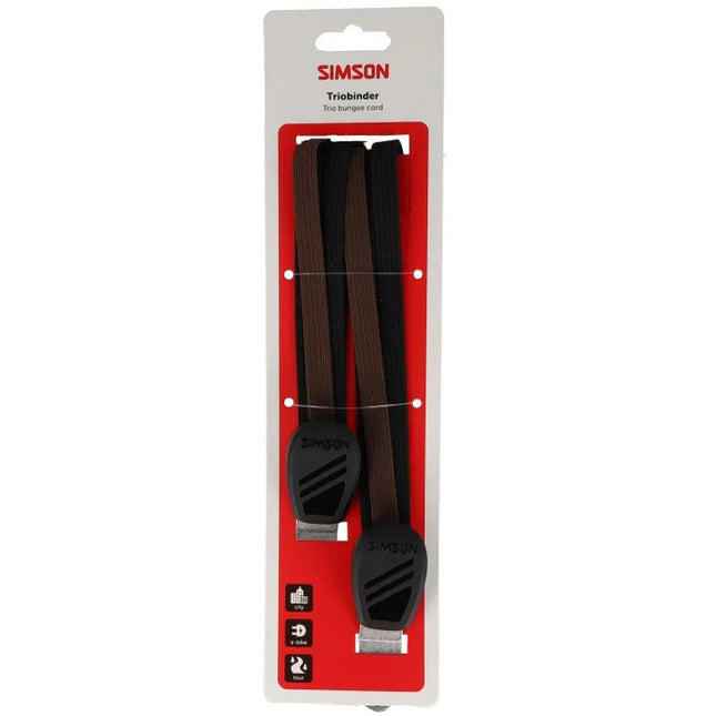 Simson Triobinder 60 cm zwart/bruin - verpakking